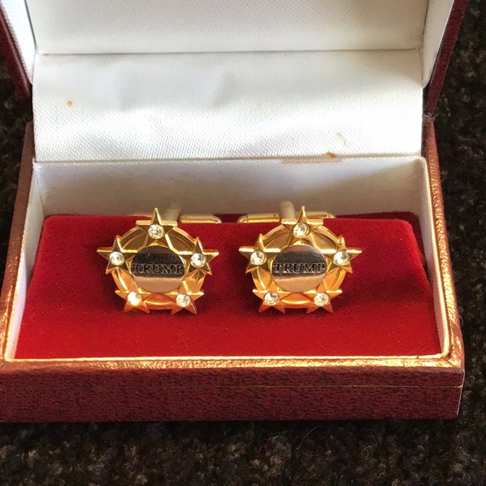 Trump Goldtone Cuff Links